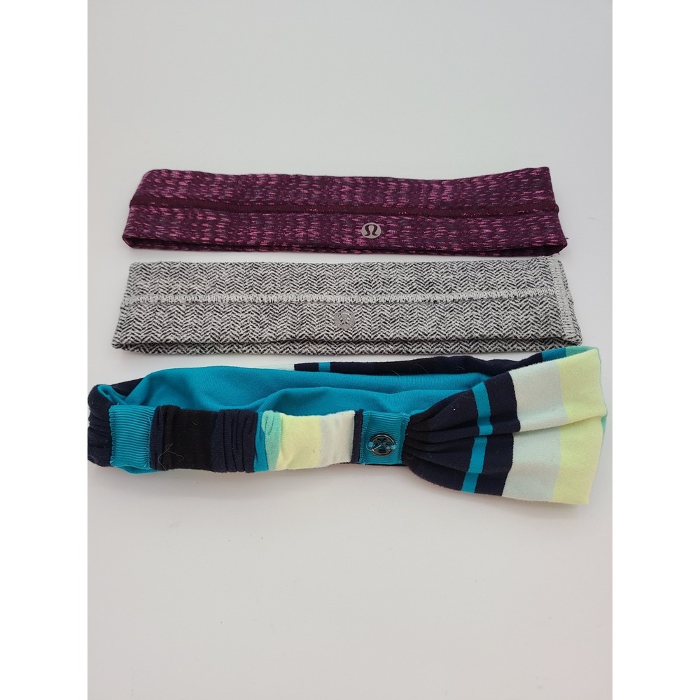 Lululemon Athletic Headband Stretch, One Size. Lot Of 3